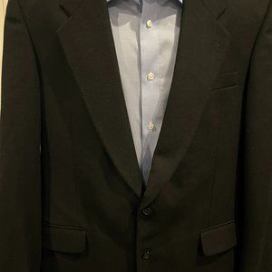 Black cashmere blend blazer